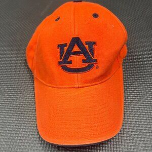 Auburn University Orange Navy Blue Baseball Cap Adjustable Collegiate Hat